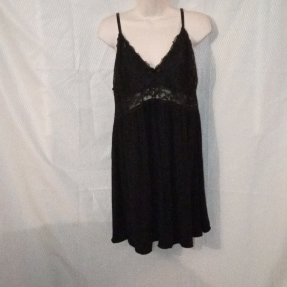 Ababoon Sleepwear, XXL, Black, Lace upper, Pre-owned